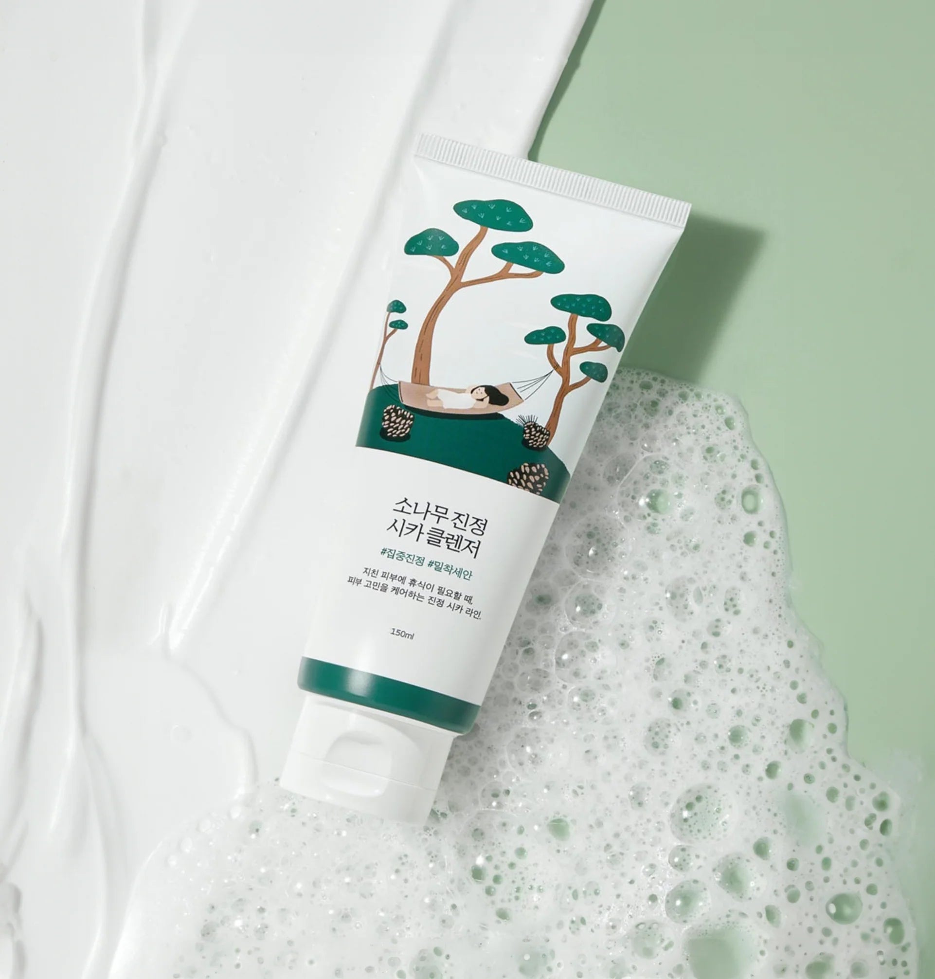 Round Lab - Pine Calming Cica Cleanser _150ml راوند لاب - سيكا غسول للوجه
